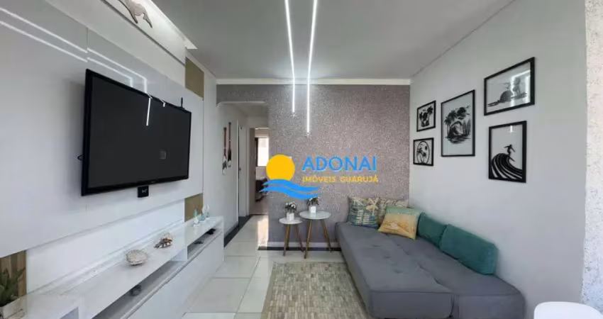 Apartamento com 2 dormitórios à venda, 65 m² por r$ 480.000,00 - jardim astúrias - guarujá/sp