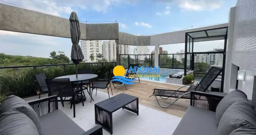 Cobertura com 3 dormitórios à venda, 260 m² por r$ 2.650.000,00 - pitangueiras - guarujá/sp