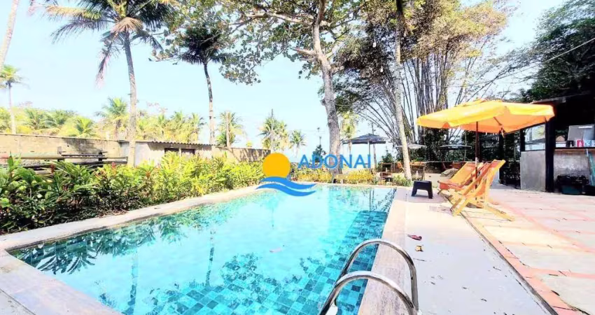 Pousada frente mar com 10 dormitórios à venda, 1000 m² por r$ 5.000.000 - jardim guaiuba - guarujá/sp