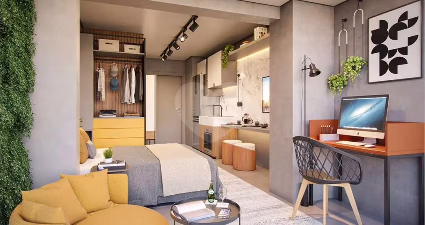 STUDIO DE 22M² SUPER NOVO NO CONTRAPISO LOCALIZADO NO BROOKLIN