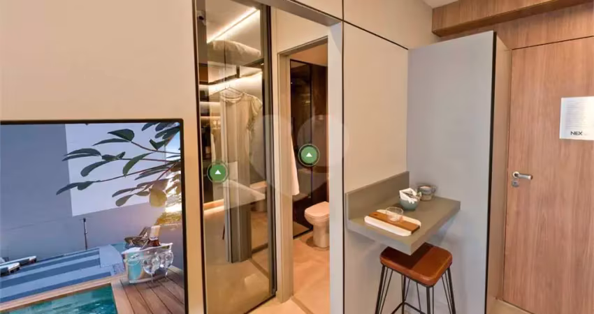 Studio de 27m² em obras para ser entregue em jul/26 na região de moema