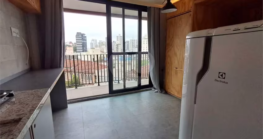 Studio de 25m² mobiliado e com varanda condomínio com lazer vila mariana