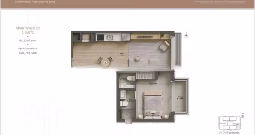 Apartamento com 1 quarto à venda na Rua Marquês do Pombal, 641, Moinhos de Vento, Porto Alegre