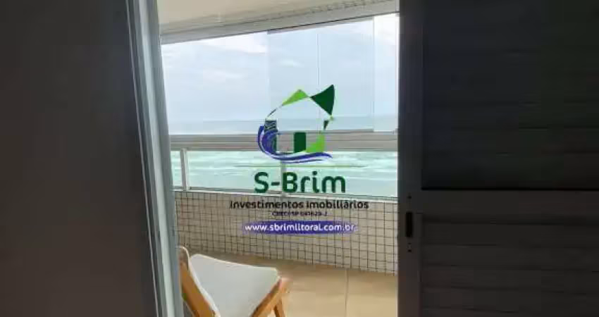 Apartamento frente o mar - 160m² - aviação - praia grande - r$1.250.000