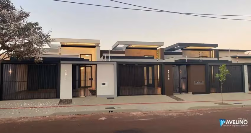 Casas térreas novas com 3 dormitórios em uma região privilegiada