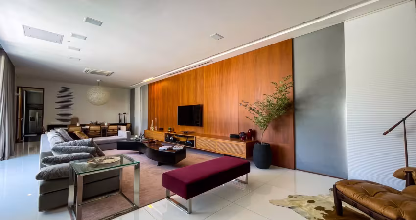 Sobrado cinematográfico alto padrão com 4 quartos, 515 m², à venda por r$ 8.900.000 - condomínio loteamento reserva das figueiras - são josé dos campos/sp