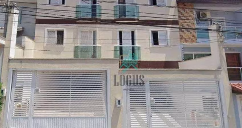 Cobertura com ótima disposição de 110m², composto por 2 dormitórios, à venda por R$570.000 - Vila Scarpelli, Santo André/SP