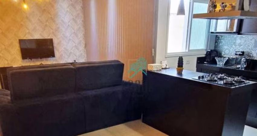Cobertura com ótima disposição de 140m² sendo (70m²+ 70m²), 2 dormitórios sendo 1 suíte, à venda por R$ 750.000 - Vila Alzira, Santo André/SP