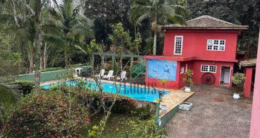 Chácara com 3 dormitórios à venda, 4705 m² por r$ 2.500.000,00 - vila balneária - são bernardo do campo/sp
