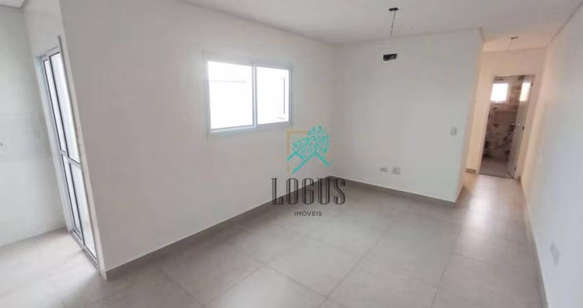 Apartamento de 50m² ótima disposição, 2 dormitórios sendo 1 com varanda, à venda por R$ 398.000 - Vila Pires, Santo André/SP