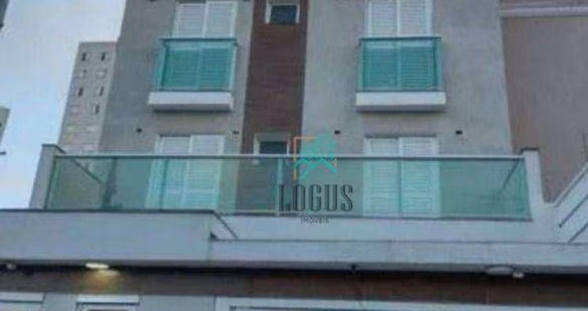 Apartamento com 2 dormitórios à venda, 58 m² por R$ 370.000,00 - Vila Homero Thon - Santo André/SP