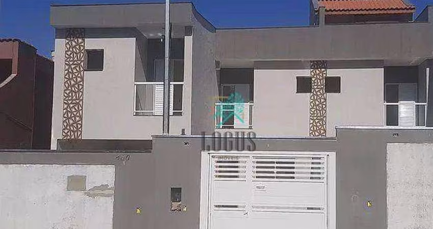 Sobrado com 3 dormitórios à venda, 115 m² por R$ 630.000 - Jardim Alvorada - Santo André/SP