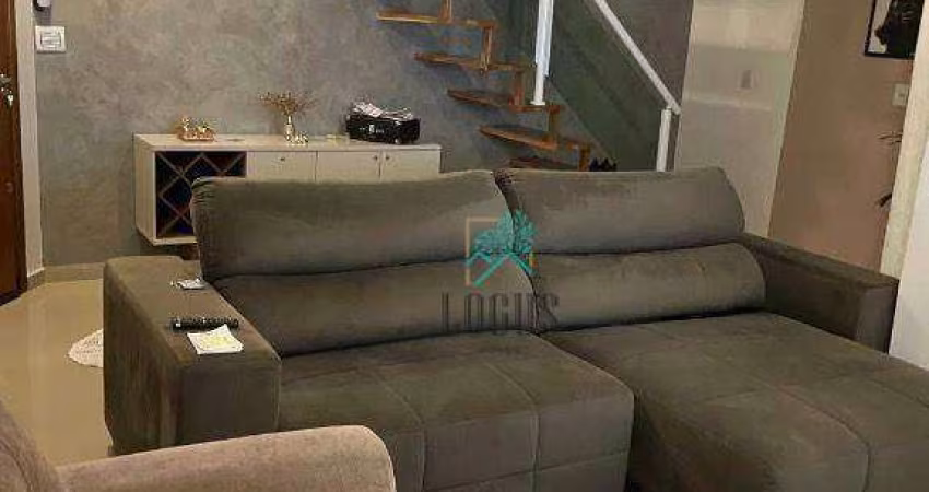 Cobertura com 2 dormitórios à venda, 108 m² por R$ 670.000,00 - Vila Valparaíso - Santo André/SP