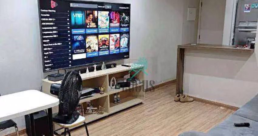 Apartamento Condomínio Vila Burghese, bem distribuído com 50m² composto por 2 quartos, à venda por R$ 270.000 - DEMARCHI, SBC/SP