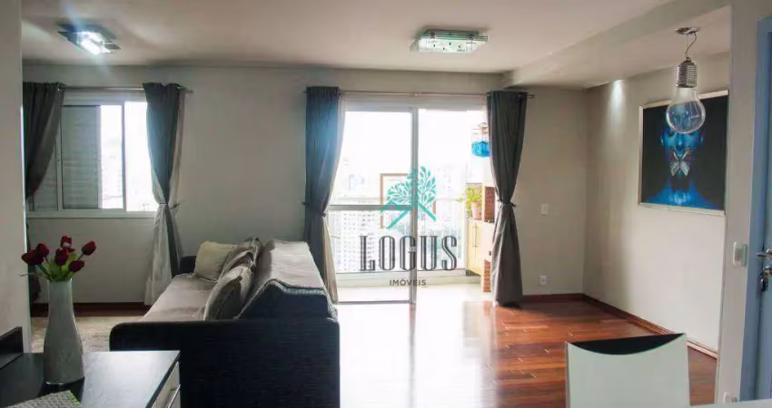 Apartamento impecável!!! condomínio espaço jardins de 137m², composto por 3 quartos 3 suítes, à venda por r$ 1.480.000 - bairro jardim, santo andré/sp