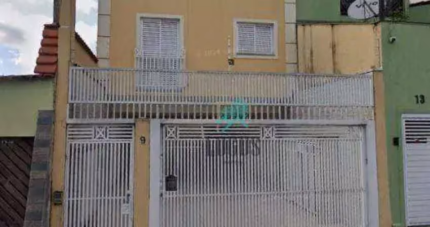 Cobertura com ótima disposição de 96m² (48m²+48m²) bem distribuído, composto por 2 dormitórios, à venda por R$ 390.000 - Jardim Las Vegas, SBC/SP