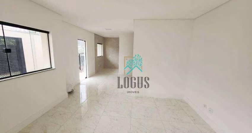 Sobrado NOVO, com ótima disposição de 98m² composto por 3 quartos sendo 1 suíte, à venda por R$ 875.000 - Campestre, Santo André/SP