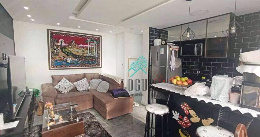 Apartamento IMPECÁVEL no Condomínio Levita com 47m² composto por 2 dormitórios, à venda por R$ 368.000 - Centro, Diadema/SP