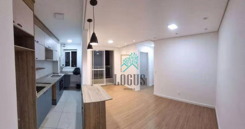 Apartamento com 2 dormitórios para alugar, 50 m² por R$ 4.020,00/mês - Rudge Ramos - São Bernardo do Campo/SP