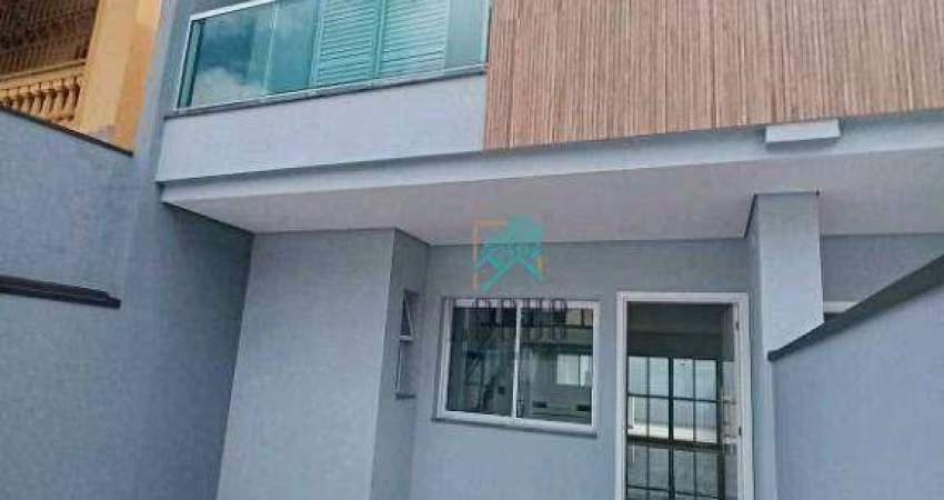 Sobrado NOVO, com ótima disposição de 150m² composto por 3 quartos 3 suíte, à venda por R$1.115.000 - Vila Maria, Santo André/SP