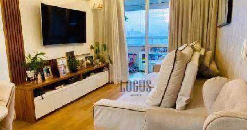 Apartamento com 3 dormitórios à venda, 80 m² por R$ 840.000 - Vila Floresta - Santo André/SP