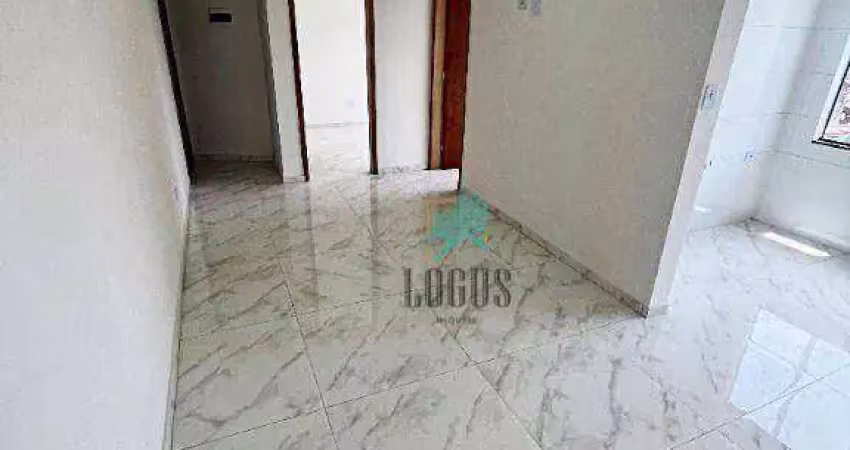 Apartamento impecável com 42m², 2 dormitórios, à venda por r$ 225.000 - vila tibiriçá, santo andré/sp