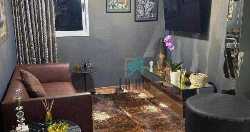 Apartamento com 1 dormitório para alugar, 41 m² por R$ 2.804,00/mês - Casa Branca - Santo André/SP
