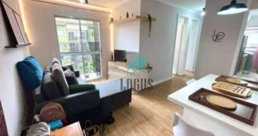 Apartamento IMPECÁVEL!! Com ótima disposição 50m², composto por 2 quartos, à venda por R$ 225.000 - Jardim Arco-Íris, Diadema/SP