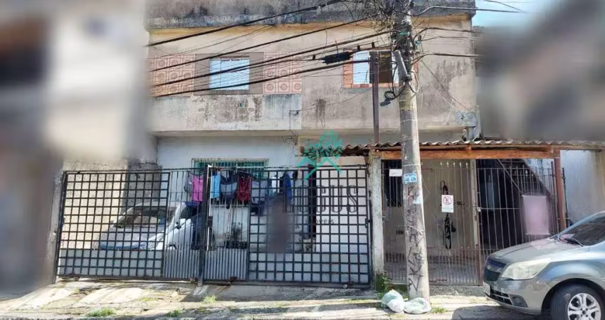 Sobrado para renda (5 casas) total de 7 dorms à venda, 248 m² por r$ 450.000 - jardim oriental - santo andré/sp