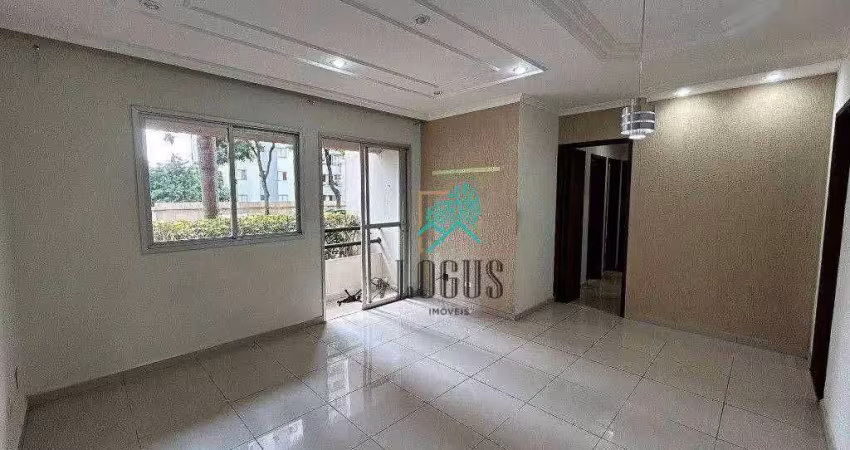 Apartamento impecável no condomínio castelo de dove com 69m² composto por 3 dormitórios, à venda por r$ 440.000 - planalto, sbc/sp