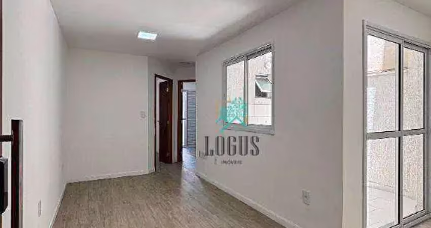 Apartamento tipo, com 38m², composto por 2 dormitórios, à venda por r$ 375.000 - parque das nações, santo andré/sp