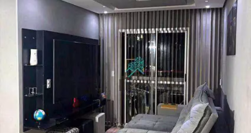 Apartamento impecável com 55m², composto por 2 dormitórios, à venda por r$ 285.000 - jardim do estádio, santo andré/sp