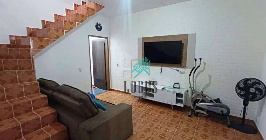 Sobrado bem distribuído com 160m² composto por 3 dormitórios sendo 1 suíte e com varanda, à venda por r$ 450.000 - jardim thelma, sbc/sp