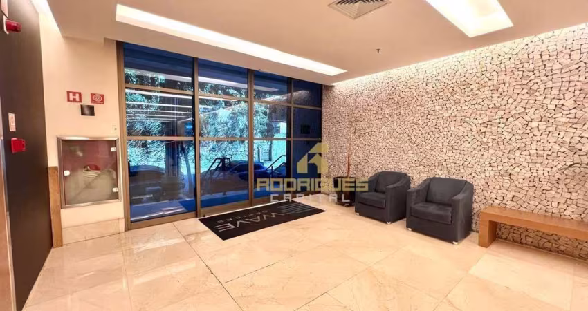 Sala comercial para venda no Edif Wave Offices - 43m³ por R$170mil - Prédio com sala reunião, acesso 24h e estacionamento