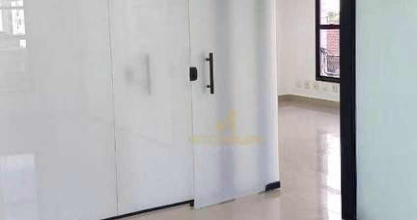 Sala para alugar, 76 m²  - Estuário - Santos/SP