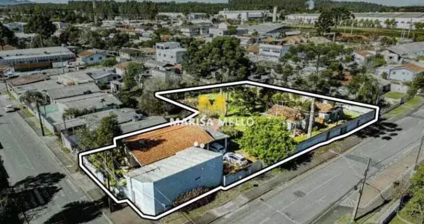 Terreno industrial / comercial à venda com 1755m²,  há 150 metros da rod. leopoldo jacomel em piraquara
