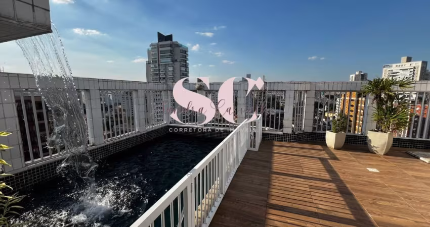 Cobertura Triplex 380 m² de Sofisticação, Vista Livre e Piscina na Ponta da Praia – Santos/SP