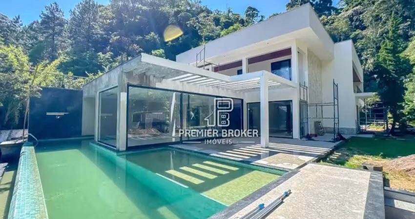 Casa com 5 dormitórios à venda, 400 m² por r$ 5.000.000,00 - comary - teresópolis/rj
