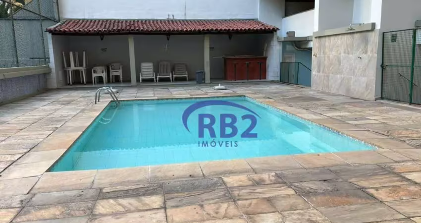 Apartamento de 1 quarto em prédio com piscina e quadrapoliesportiva