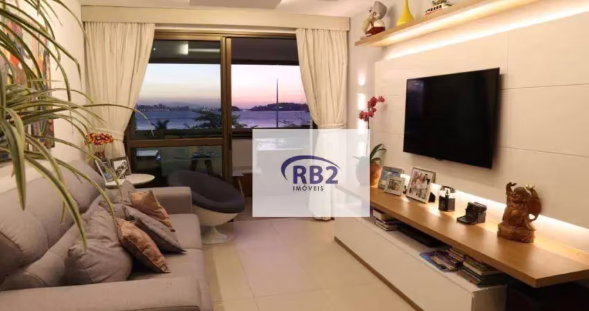 Apartamento de 3 suítes com fina decoração e vista cinematográfica