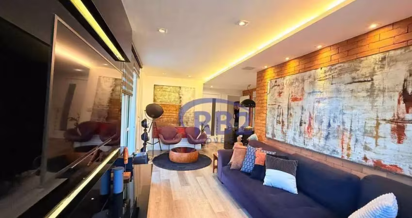 Cobertura linear com fino acabamento, 210 m2 e 3 vagas na escritura por r$1.750.000,00