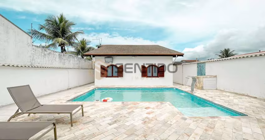 Casa térrea com piscina no cibratel ii – espaço, conforto e lazer a poucos passos da praia!
