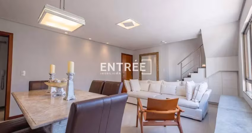 Cobertura 3 quartos (sendo 1 suíte) e 2 vagas com hb - centro