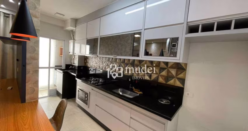 Apartamento com 1 dormitório para alugar, 49 m² por R$ 3.300,00/mês - Jardim Do Sul - Bragança Paulista/SP