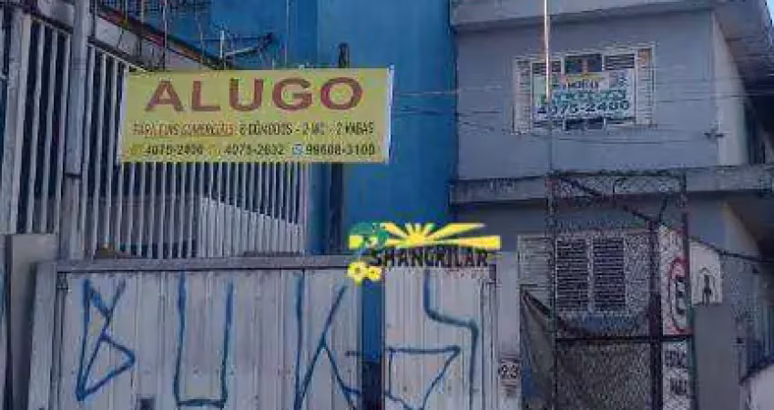 2 casas comerciais com 4 cômodos em baixo e 3 cômodos em cima para alugar, 103 m² por r$ 3.087/mês - jardim ruyce - diadema/sp