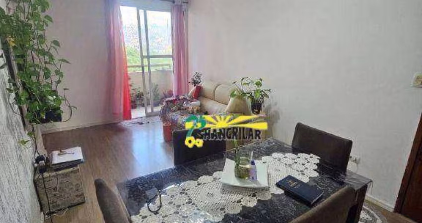 Apartamento com 2 dormitórios à venda, 56 m²- 1 vaga e sacada por R$ 230.000 - Parque São Vicente - Mauá/SP