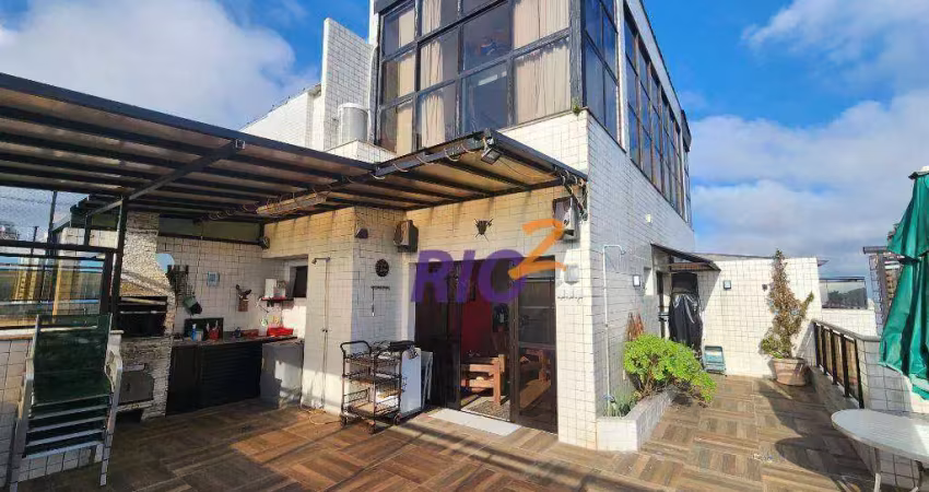 Km 1 | Cobertura Triplex | 3 Qtos com 180m² | Vista Mar | 2 Vagas