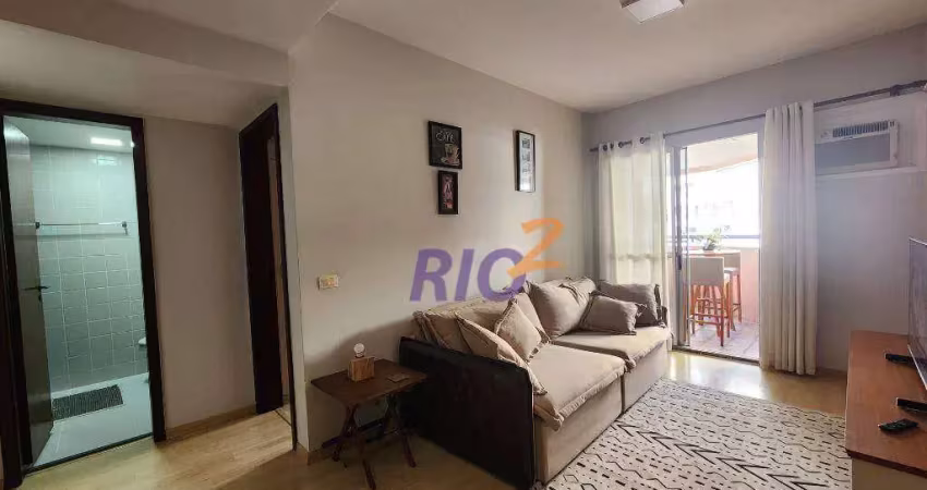 Apartamento com 1 dormitório para alugar, 59 m² por r$ 5.503/mês - barra da tijuca - rio de janeiro/rj