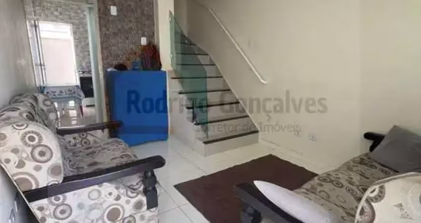 Sobrado para venda em praia grande, maracanã, 2 dormitórios, 2 banheiros, 1 vaga