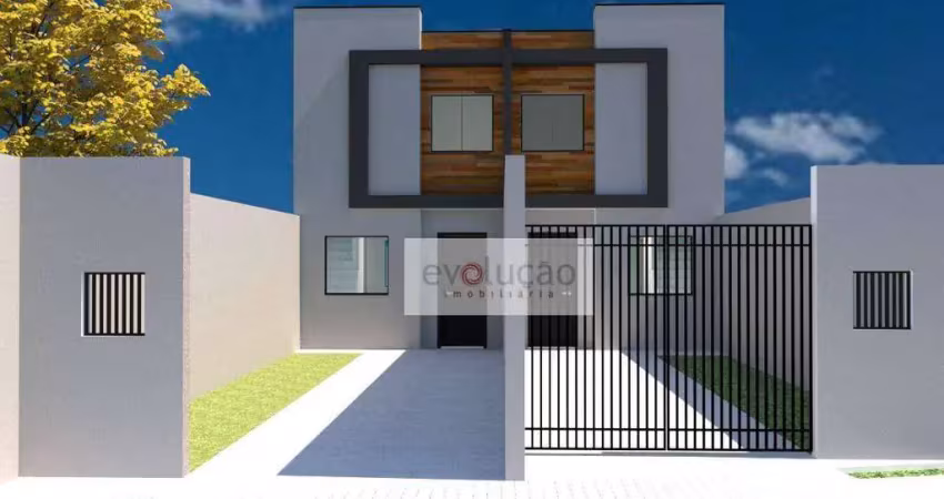 Sobrado com 2 dormitórios à venda, 58 m² por r$ 370.000,00 - sítio cercado - curitiba/pr